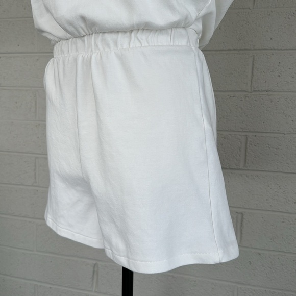 Zara White Cotten Blend Romper, M - Picture 4 of 15